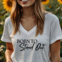 「Born to Stand Out」モチベーショナル・クォート デザイン