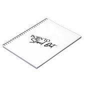 "Born to Stand Out” Motivational Quote Design  ノートブック (左側)