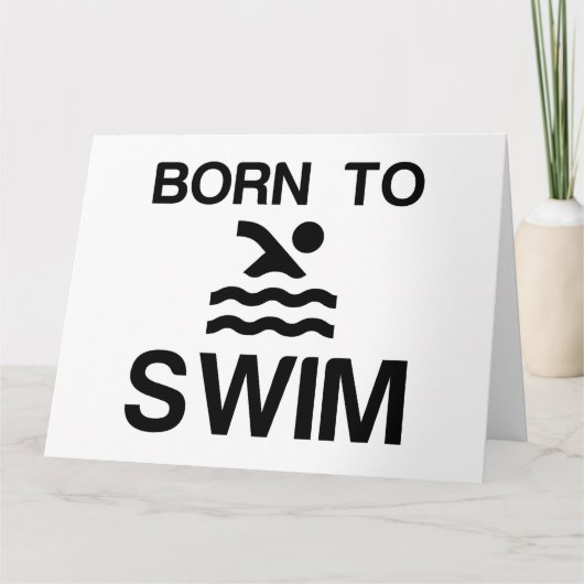BORN TO SWIM カード (正面)