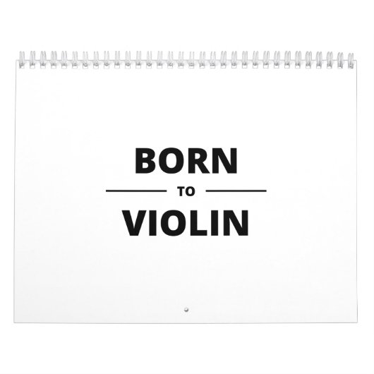 BORN TO VIOLIN カレンダー (カバー)