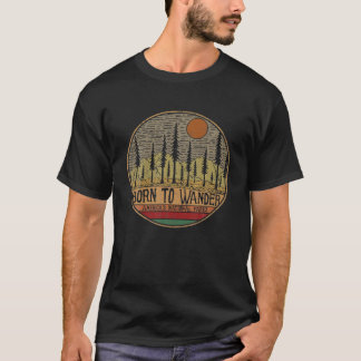 Born To Wander Americas National Parks Vintage Tシャツ
