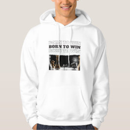 BORN TO WIN Chess Victory Hoodie – Motivational パーカ