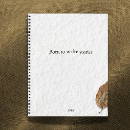 Born To Write Stories – Minimalist Writer’s Gift ノートブック