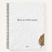 Born To Write Stories – Minimalist Writer’s Gift ノートブック (正面)