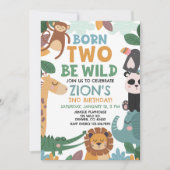Born TWO Be Wild バースデー 招待状 (正面)