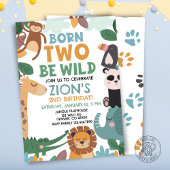 Born TWO Be Wild バースデー 招待状