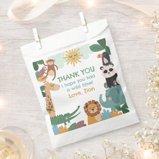 Born Two Be Wild Blue フェイバーバッグ (クリップ留めされた状態)