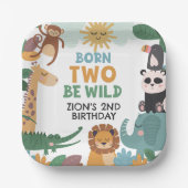 Born Two Be Wild Blue ペーパープレート (正面)