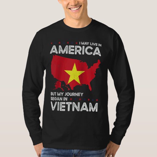 Born Vietnamese Vietnam American USA Citizenship R Tシャツ (正面)