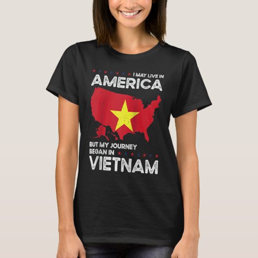 Born Vietnamese Vietnam American USA Citizenship R Tシャツ (正面)
