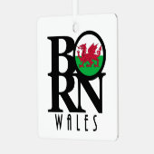 BORN Wales  メタルオーナメント (正面左)