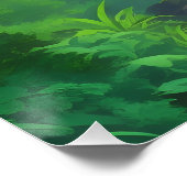 Borneo Indonesia Malaysia Rainforest Travel Poster ポスター (コーナー)