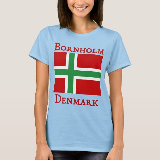 Bornholm, Denmark (Danmark) Tシャツ (正面)
