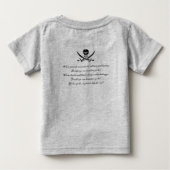 BornToBeAPirate、BingerShirt ベビーTシャツ (裏面)