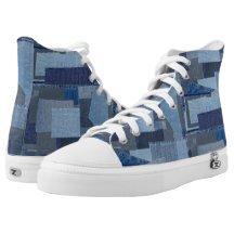 Boro Boro青いジーンのパッチワークのデニムShibori