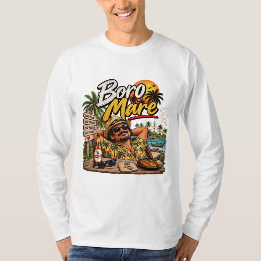 Boro Mare – ゴアは今も最高! Tシャツ (正面)