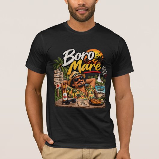 Boro Mare – ゴアは今も最高! Tシャツ (正面)
