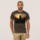 Borobudurの寺院のインドネシアのTシャツ Tシャツ (正面フル)