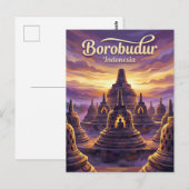 Borobudur Temple Indonesia ポストカード (正面/裏面)