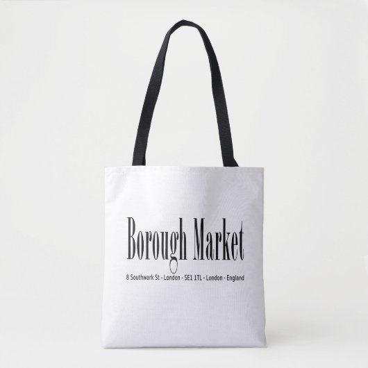 Borough Market London トートバッグ (正面)
