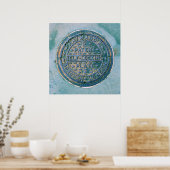 Borough of London Utility Cover Poster ポスター (キッチン)