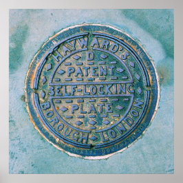 Borough of London Utility Cover Poster ポスター