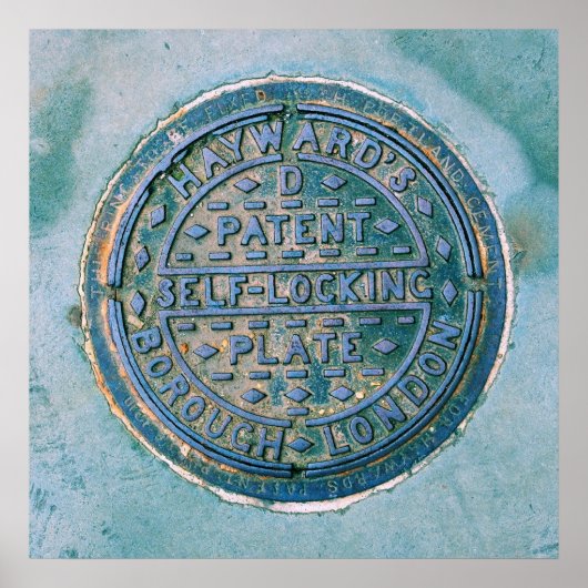 Borough of London Utility Cover Poster ポスター (正面)