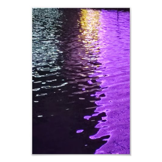 Borrowed Colors | 抽象的な夜の水面 フォトプリント (正面)