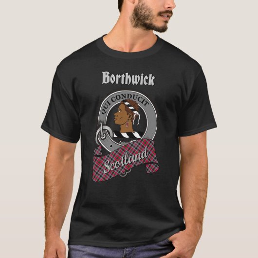 Borthwick Clan Badge & Tartan Tシャツ (正面)