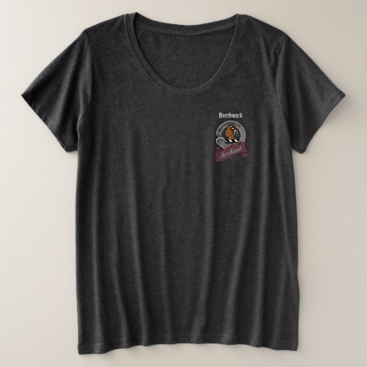 Borthwick Clan Badge Women's Pocket プラスサイズTシャツ (デザイン正面)