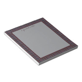 Borthwick Original Scottish Tartan Notepad ノートパッド