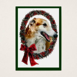 Borzoiクリスマスギフト名タグ