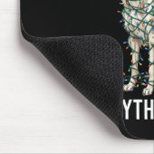 Borzoi Christmas I'm Fine Everything Is Fine マウスパッド (コーナー)