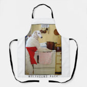 Borzoi Cooking Russian Wolfhound Dog Lover's Gift エプロン (正面)
