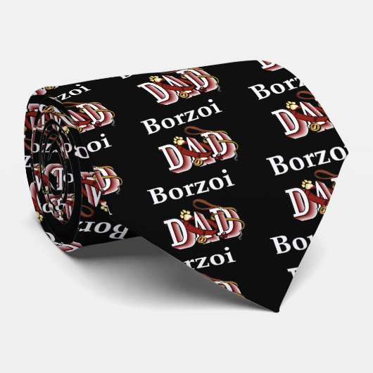 borzoi dad Tie ネクタイ (ロール)
