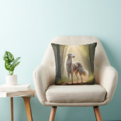 Borzoi Elegant Breed Throw Pillow クッション (椅子)