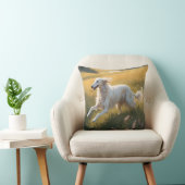Borzoi Elegant Breed Throw Pillow クッション (椅子)
