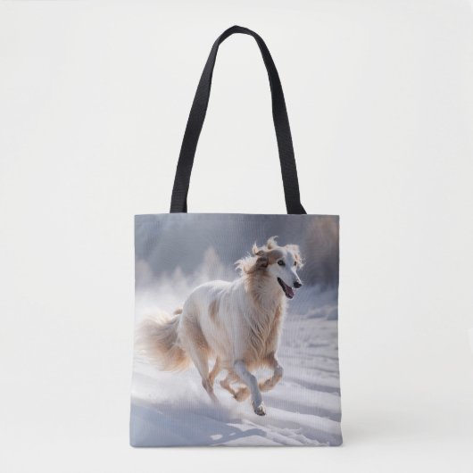 Borzoi Elegant Shoulder Tote Bag トートバッグ (正面)
