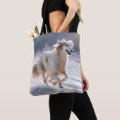 Borzoi Elegant Shoulder Tote Bag トートバッグ (クローズアップ)