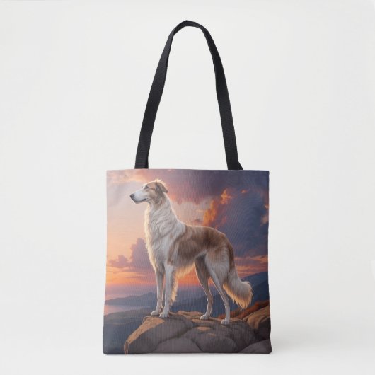 Borzoi Elegant Shoulder Tote Bag トートバッグ (正面)