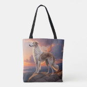 Borzoi Elegant Shoulder Tote Bag トートバッグ (裏面)