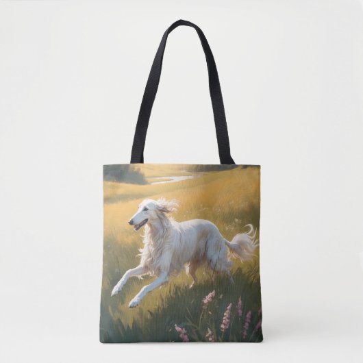 Borzoi Elegant Shoulder Tote Bag トートバッグ (正面)