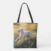 Borzoi Elegant Shoulder Tote Bag トートバッグ (裏面)