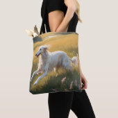 Borzoi Elegant Shoulder Tote Bag トートバッグ (クローズアップ)