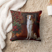 Borzoi Holiday クッション (ブランケット)