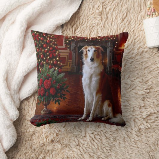 Borzoi Holiday  クッション (ブランケット)