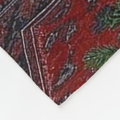 Borzoi Holiday フリースブランケット (角)