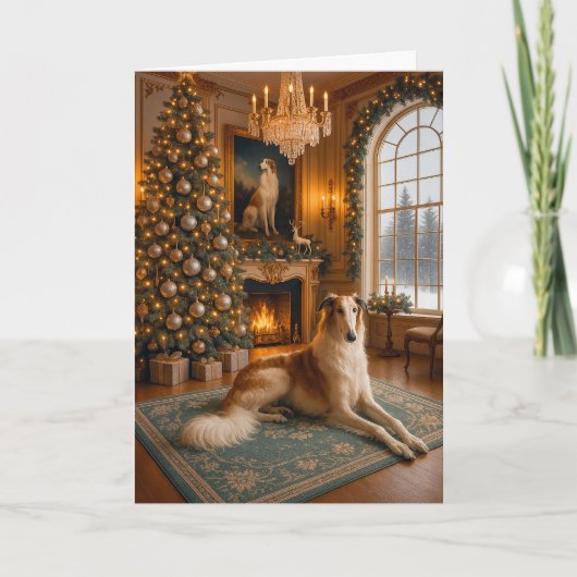Borzoi Holiday Card シーズンカード (正面)