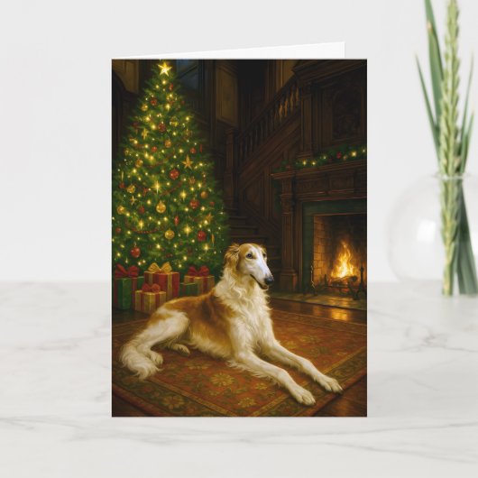 Borzoi Holiday Card シーズンカード (正面)