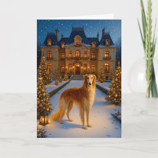 Borzoi Holiday Card シーズンカード (正面)